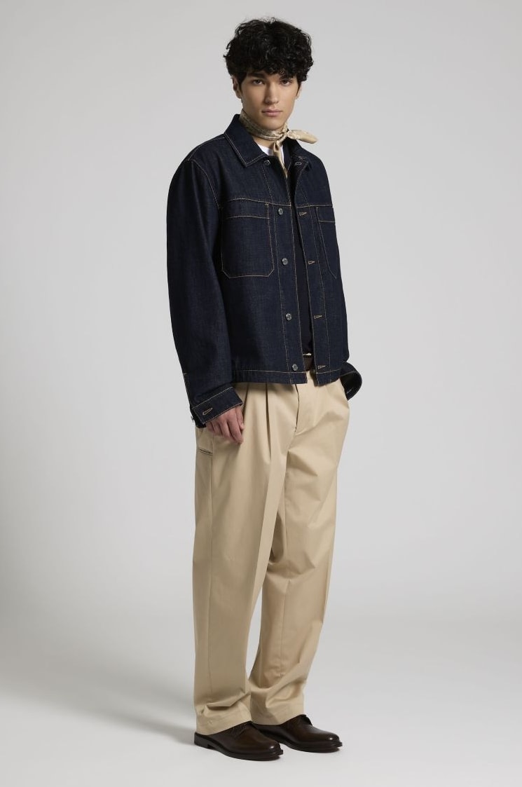 Un look Peserico spring-summer 2027 (courtesy Peserico)