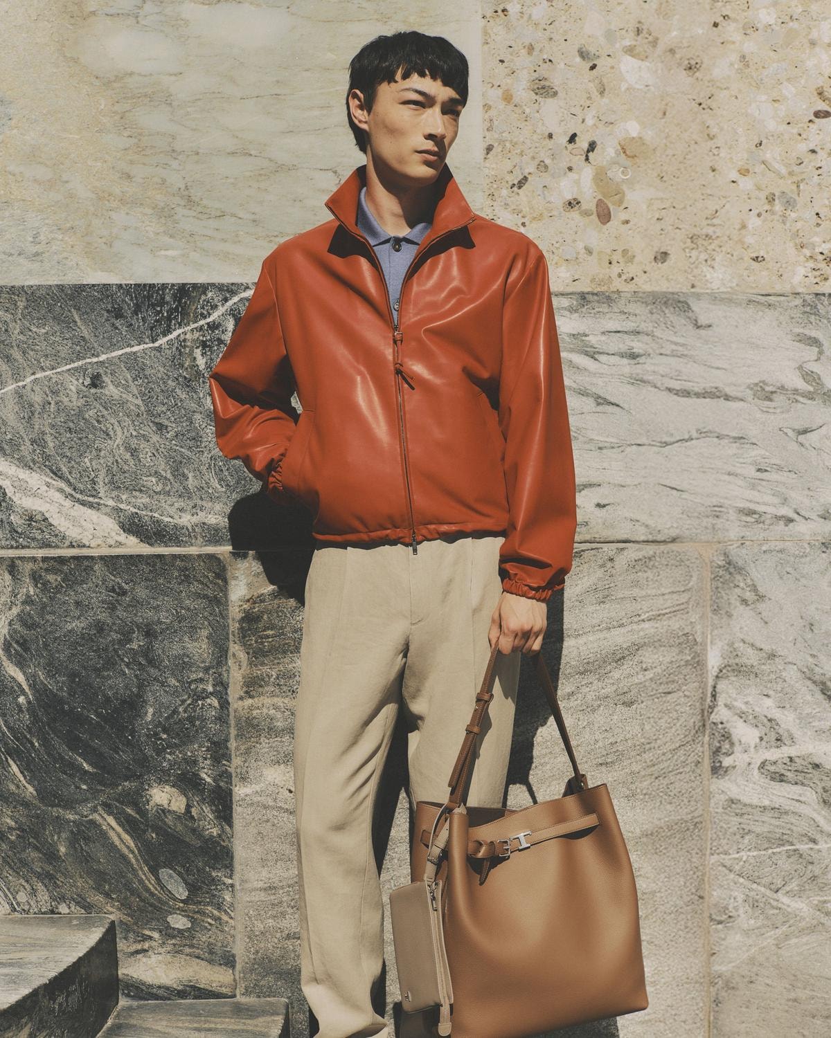 Un look Tod's spring-summer 2027 (courtesy Tod's)