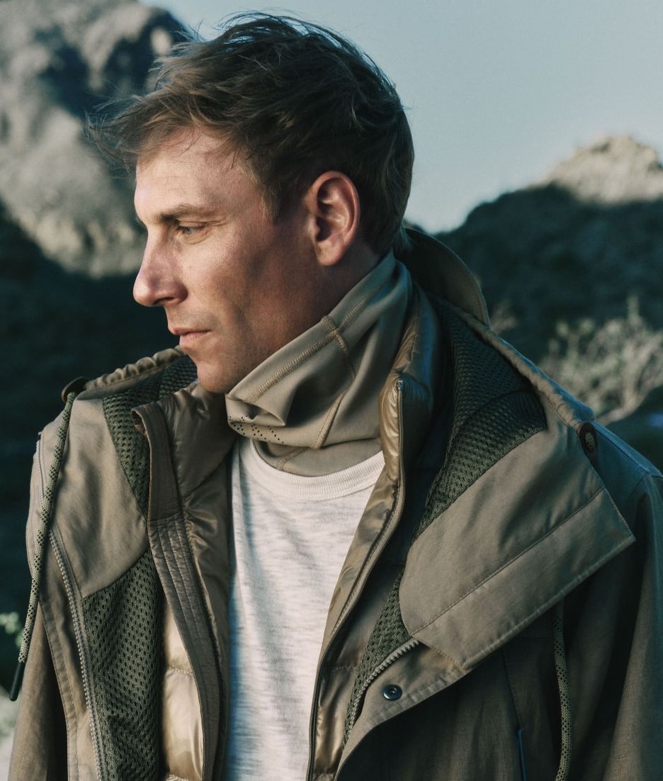 Richard Permin nella campagna spring-summer 2026 di Moncler Grenoble (courtesy Moncler)