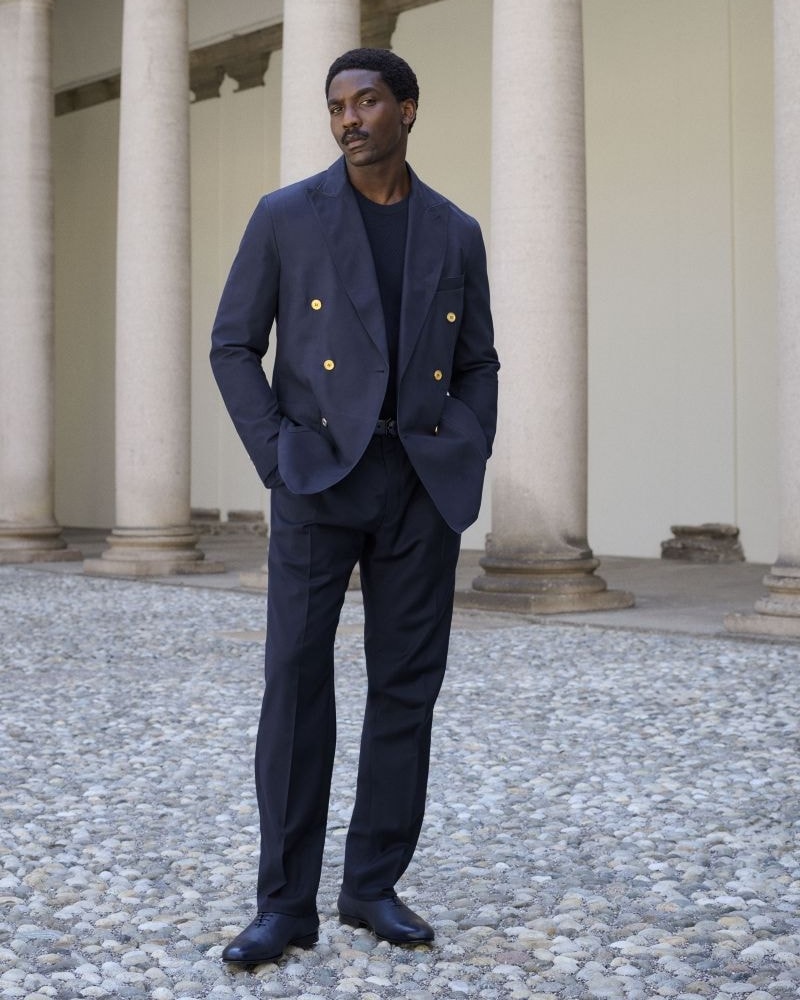 Un look Brioni spring-summer 2027 (courtesy Brioni)
