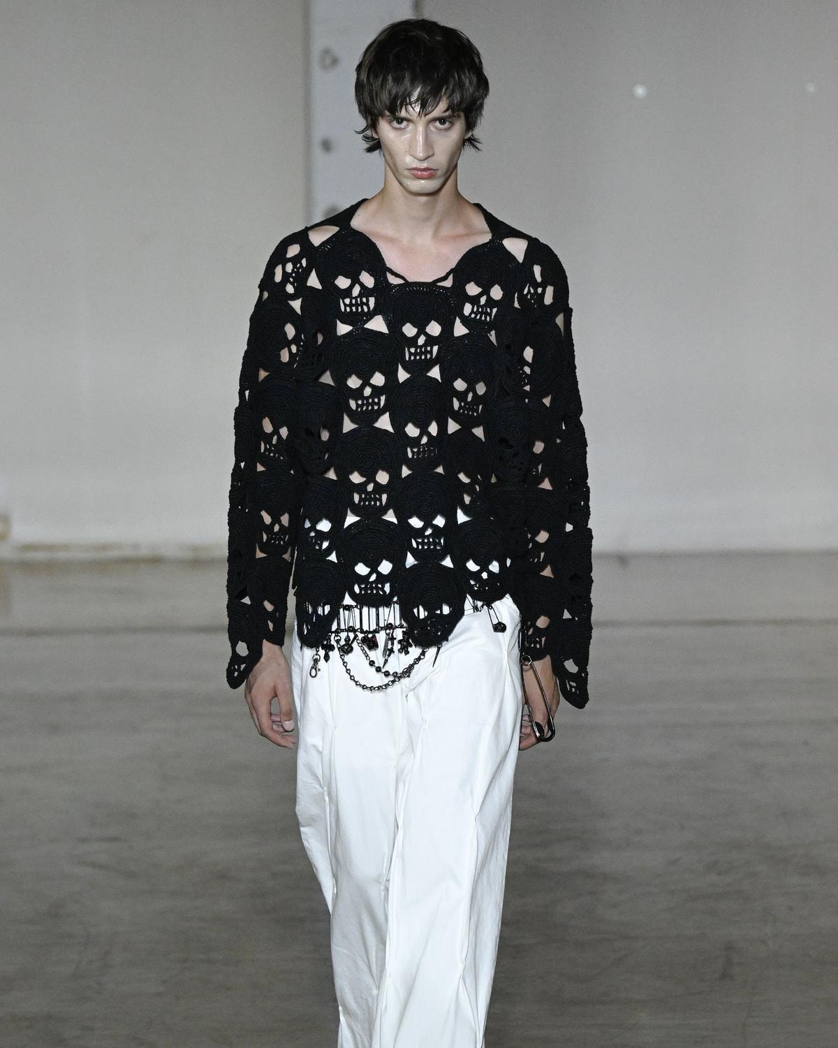 Un look Kidill spring-summer 2027 (ph Francesc Ten/MFF)