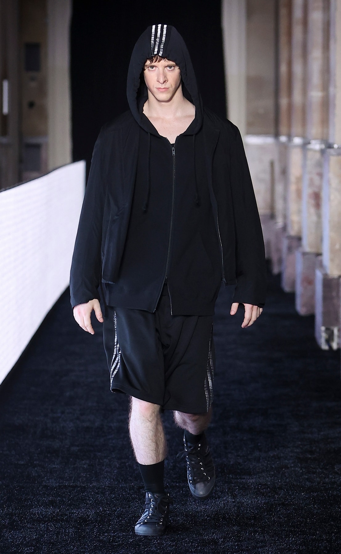 Un look Y-3 spring-summer 2027 (courtesy Y-3)