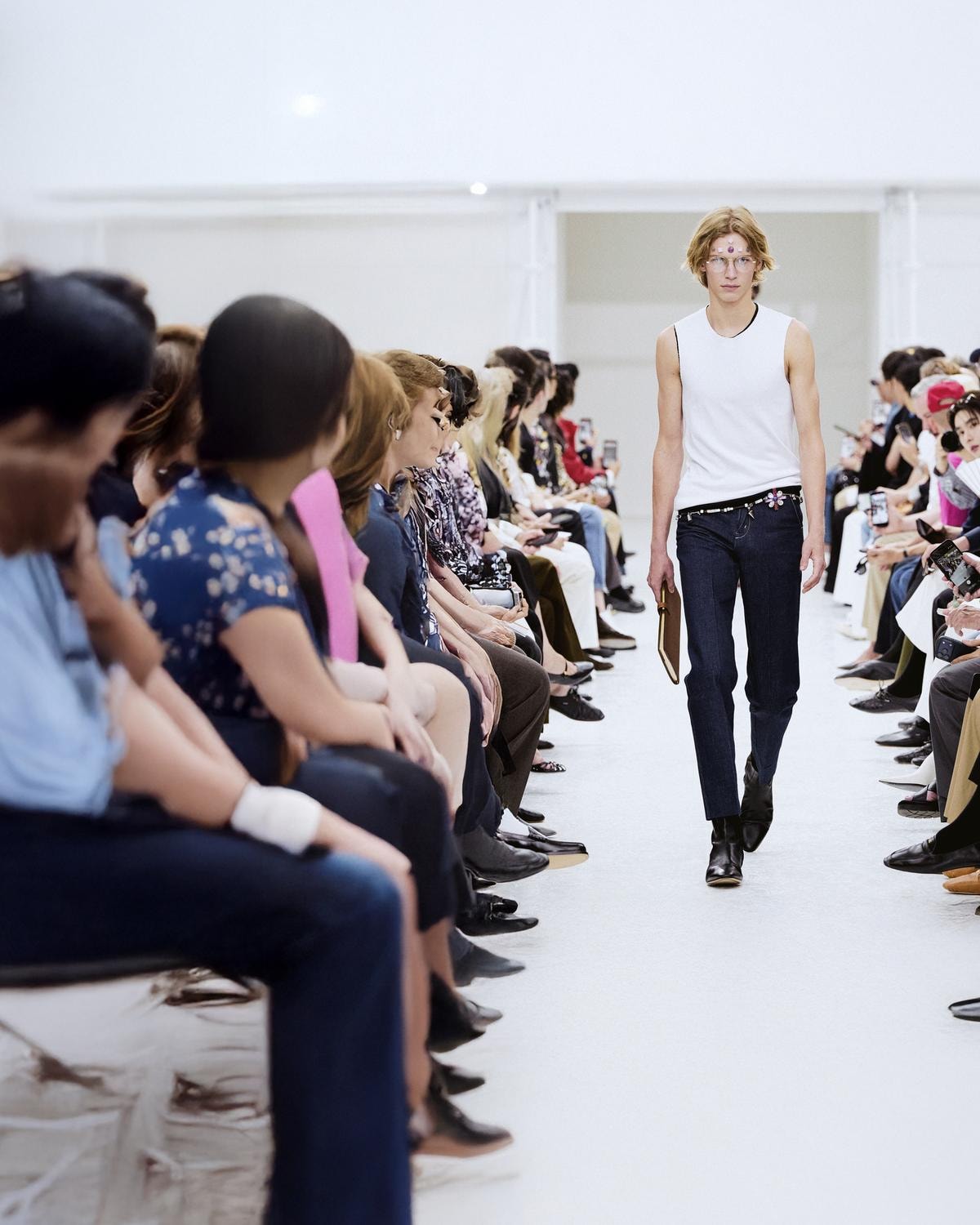 Un look Celine spring-summer 2027 (courtesy Celine)