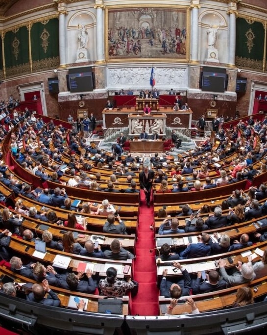 Una foto dell'Assemblea nazionale francese (ph Imagoeconomica)