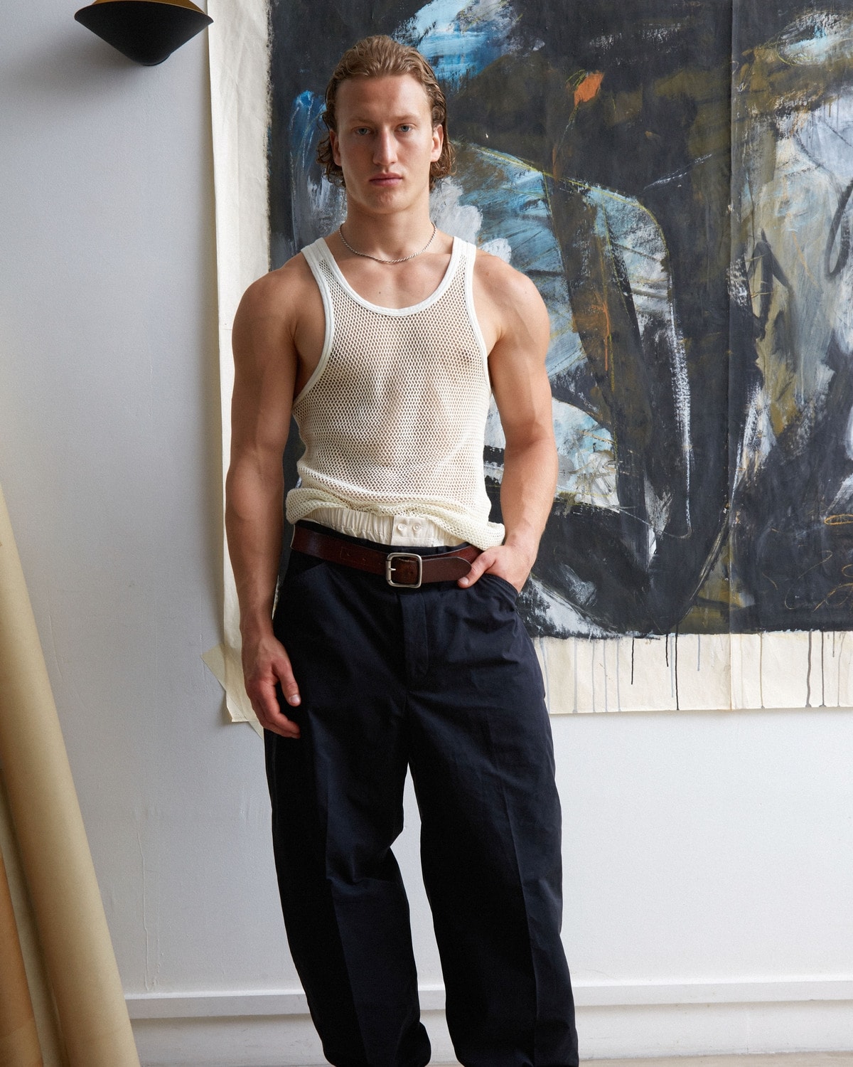 Un look Aldo Maria Camillo spring-summer 2027 (courtesy Aldo Maria Camillo)