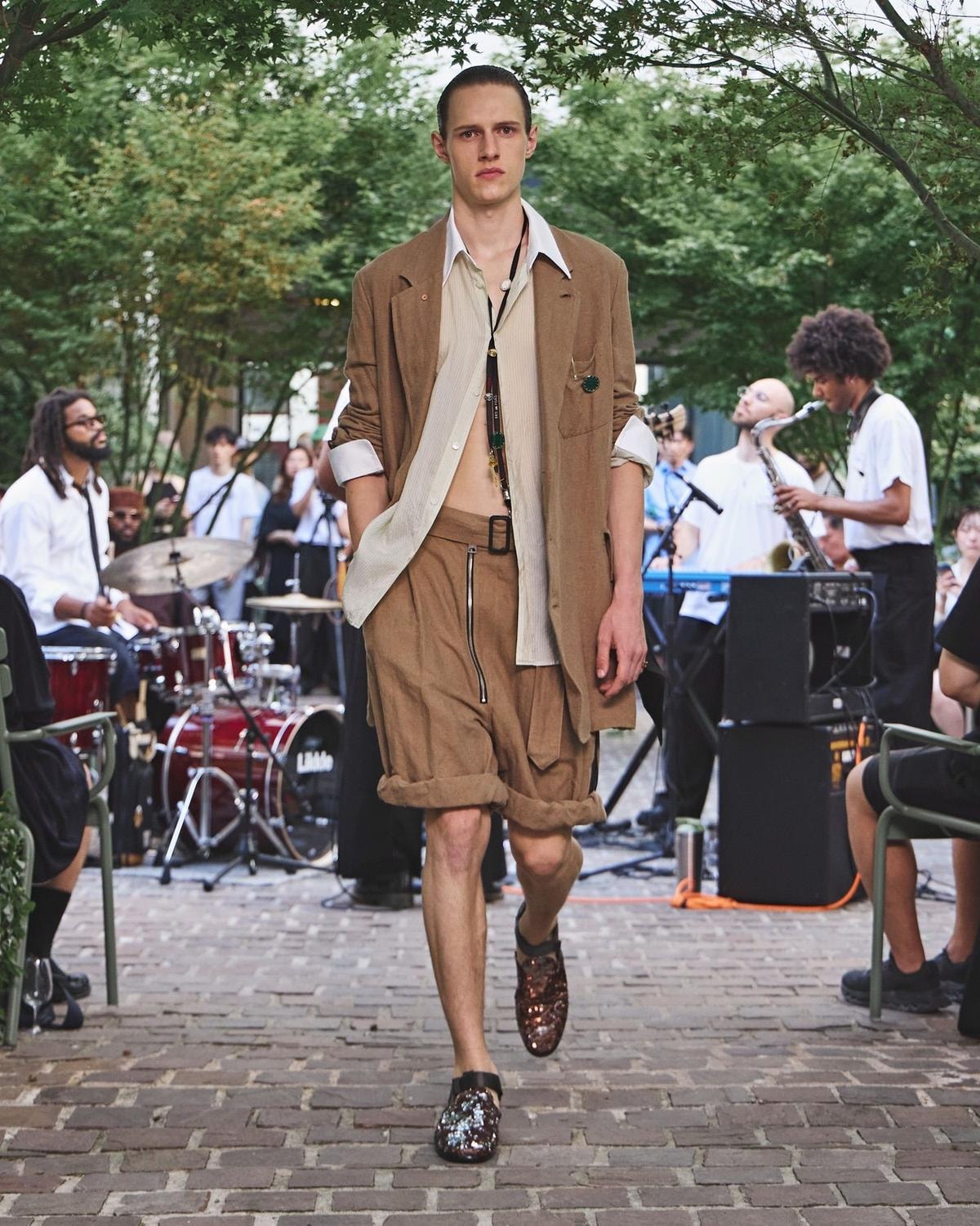 Un look Bed j.w. Ford spring-summer 2027 (courtesy Bed j.w. Ford)