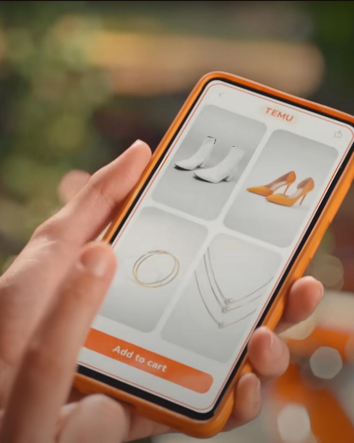 Una foto dell'app di Temu (ph Imagoeconomica)