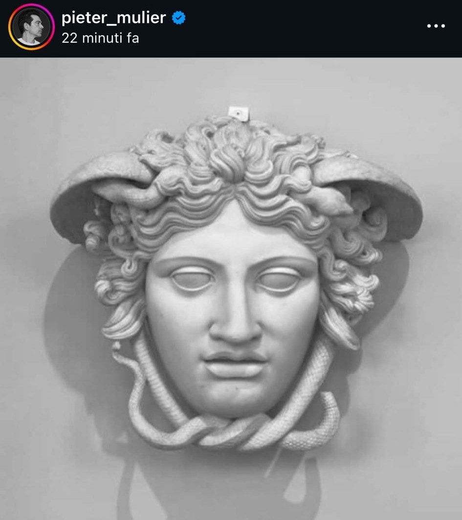 Il post di Pieter Mulier (ph Instagram @pieter_mulier)