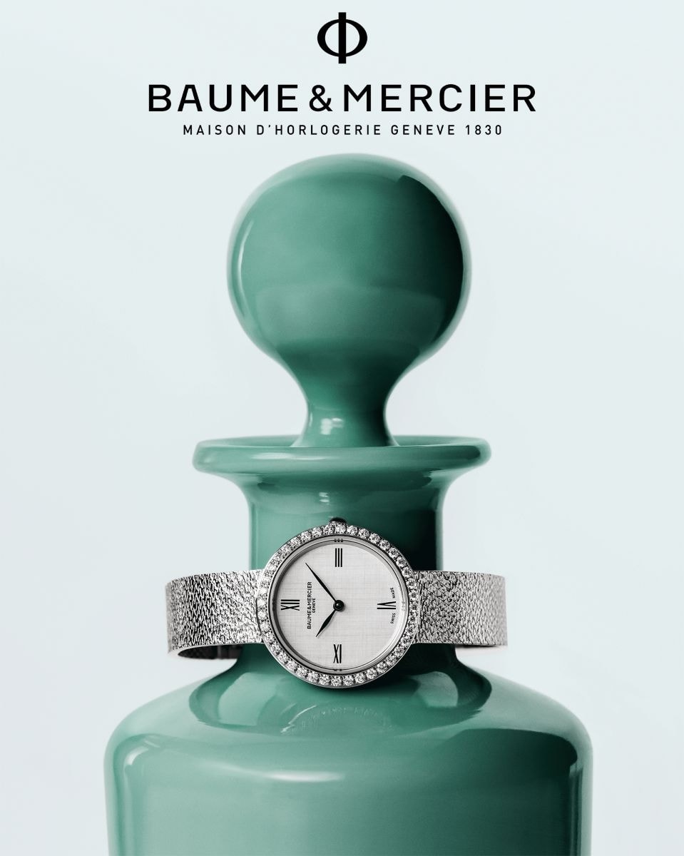 Una foto di un modello di Baume & Mercier (courtesy gruppo Damiani)
