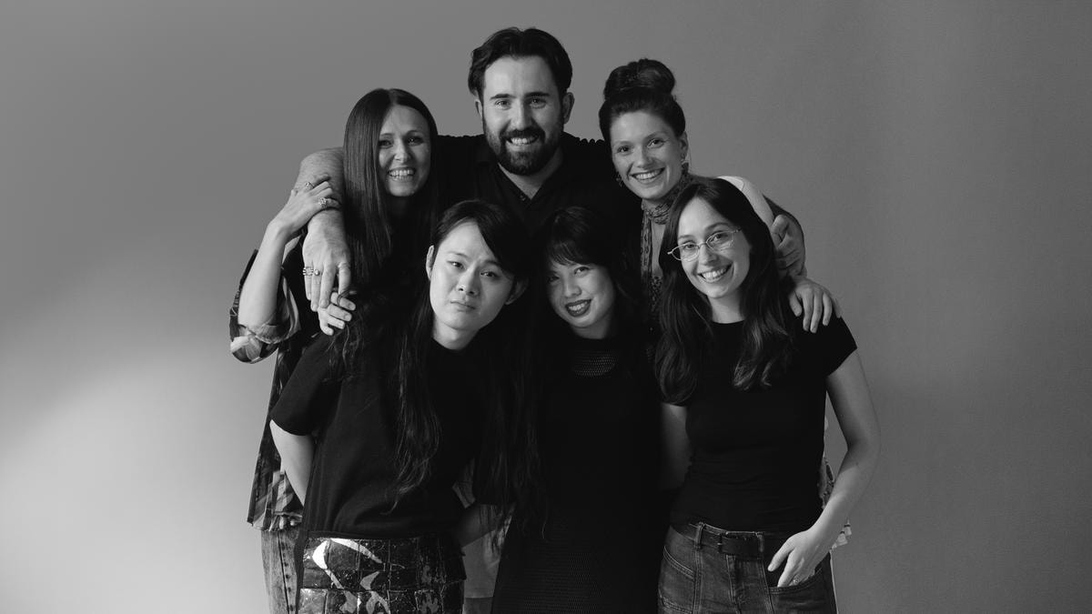 Da sinistra, dall'alto in senso orario, Caterina Moro, Brais Albor, Merle Breuker, Manon Marcelot, Sandra Jao e Liwen Liang (ph Quentin Mer, courtesy Richemont)
