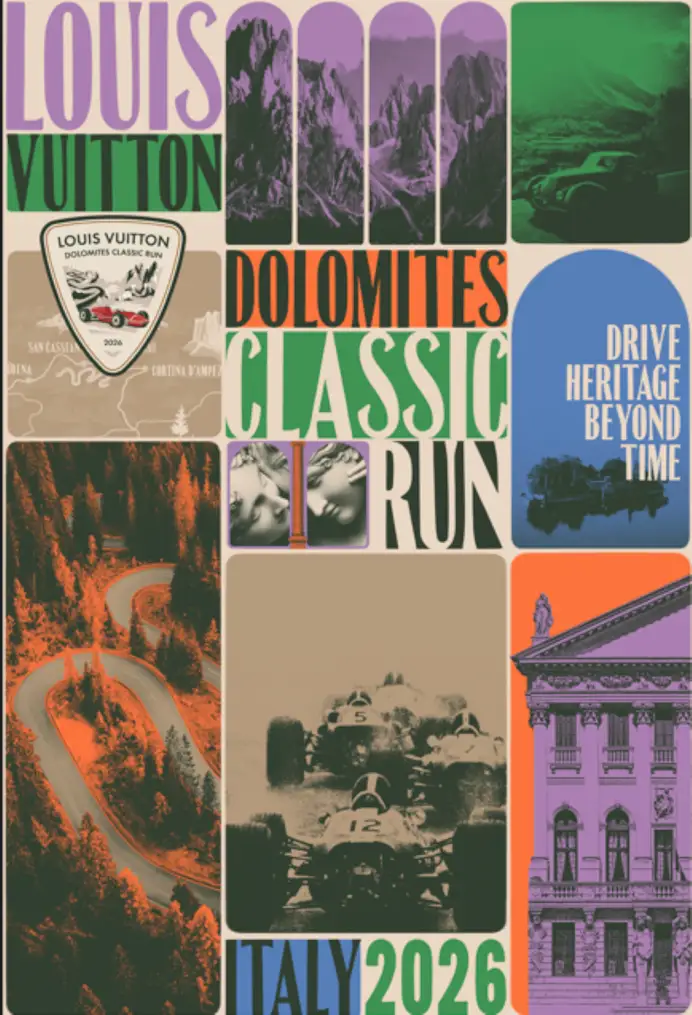 Il manifesta della Louis Vuitton Dolomites classic run 2026 (courtesy Louis Vuitton)