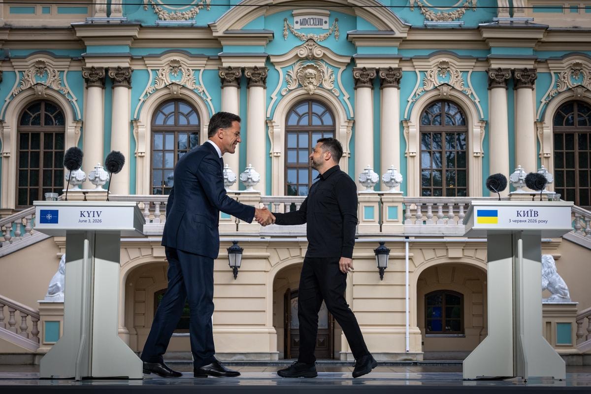 Mark Rutte e Volodymyr Zelensky