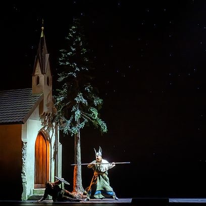 Un momento de La Valchiria (courtesy Bayerische  Staatsoper, ph M. Rittershaus)