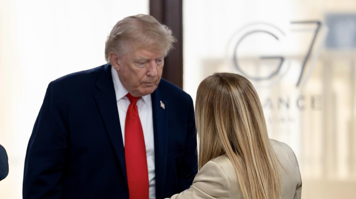 Donald Trump, presidente Usa, e Giorgia Meloni, premier italiana