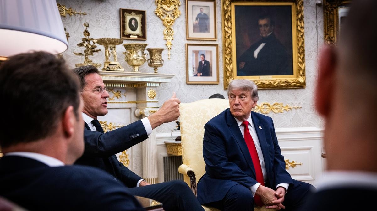Mark Rutte e Donald Trump
