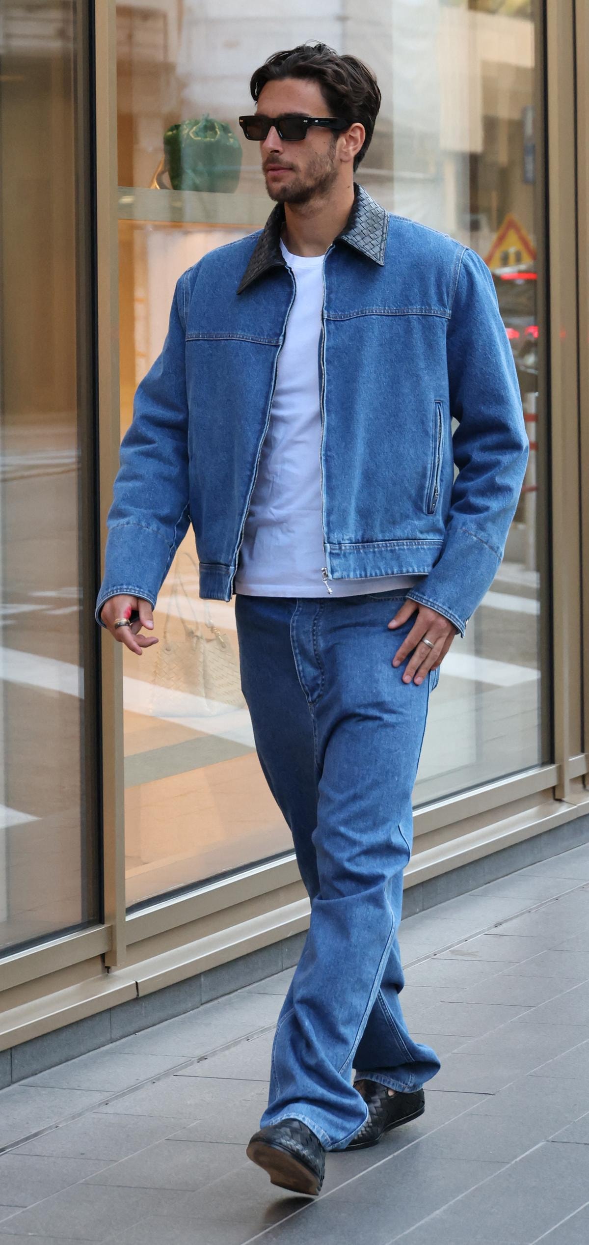 Una foto di Lorenzo Musetti visto da Bottega Veneta a Monaco (ph Jc Vinaj, abacapress.com)