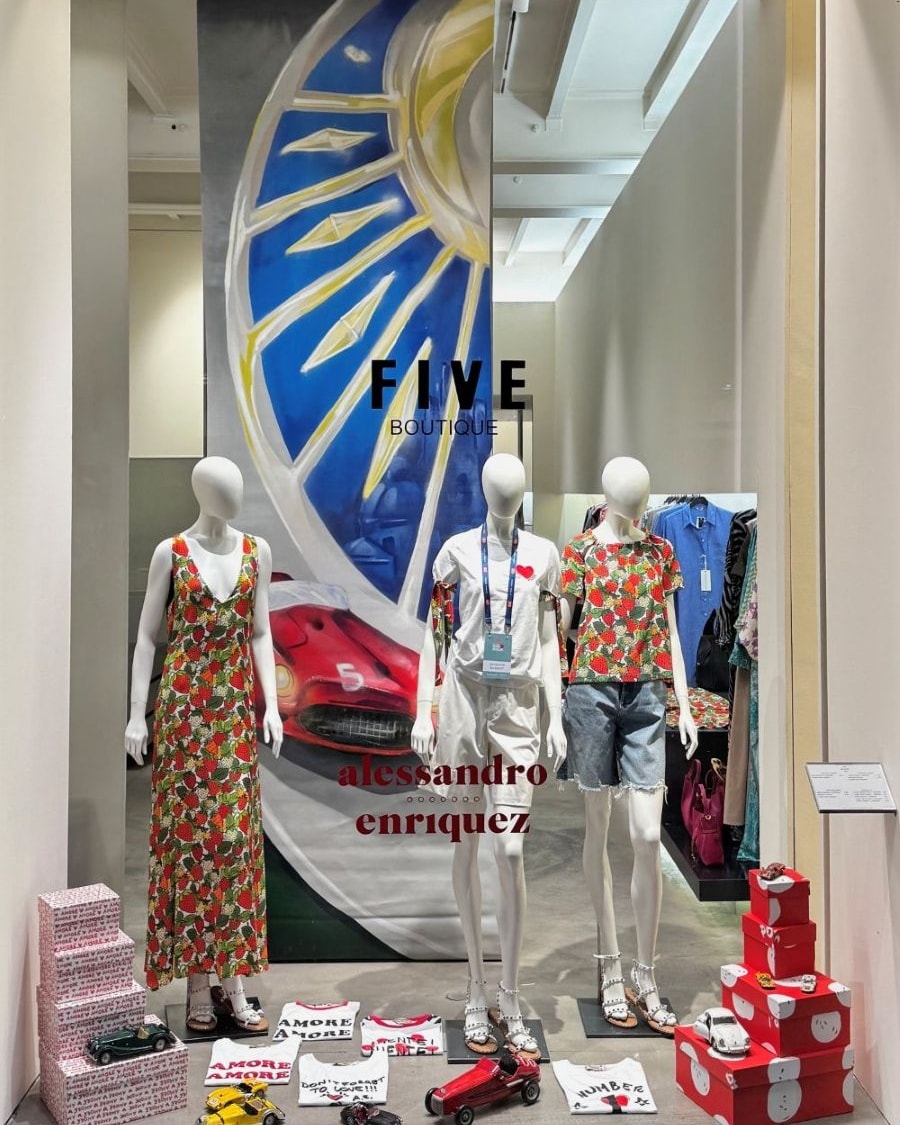 La boutique di Five x Alessandro Enriquez per la collezione spring-summer 2026 (courtesy Alessandro Enriquez)