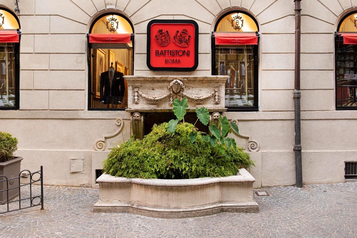 La boutique di Battistoni in via dei Condotti a Roma (courtesy Battistoni)
