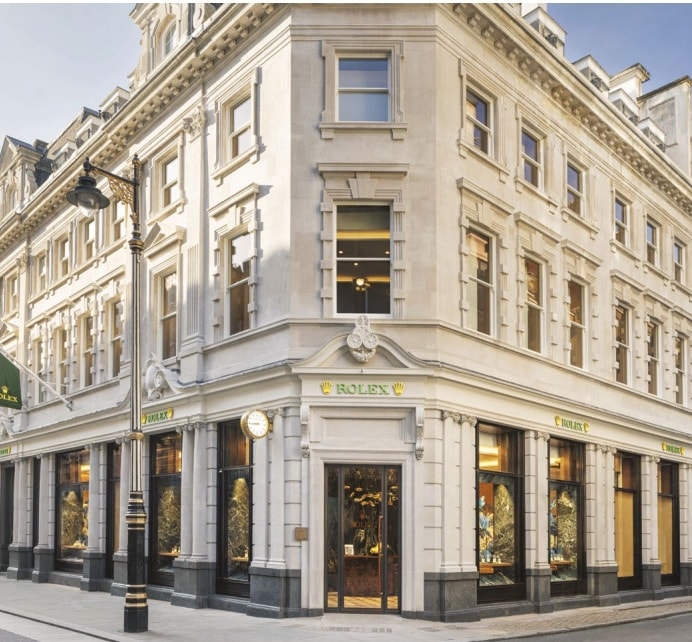 Una boutique Rolex (courtesy Watches of Switzerland)