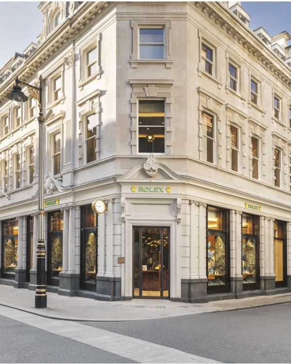 Una boutique Rolex (courtesy Watches of Switzerland)