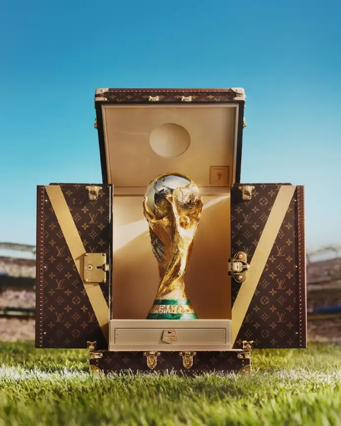 Trophy trunk Louis Vuitton Fifa world cup 2026 (courtesy Louis Vuitton)