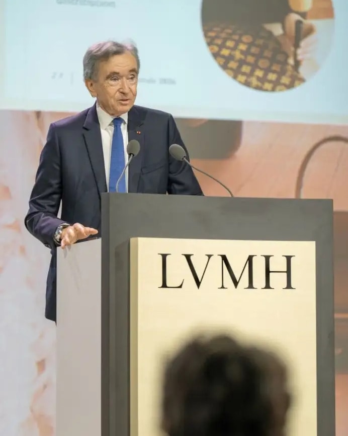 Bernard Arnault all'assemblea di Lvmh (courtesy Lvmh)