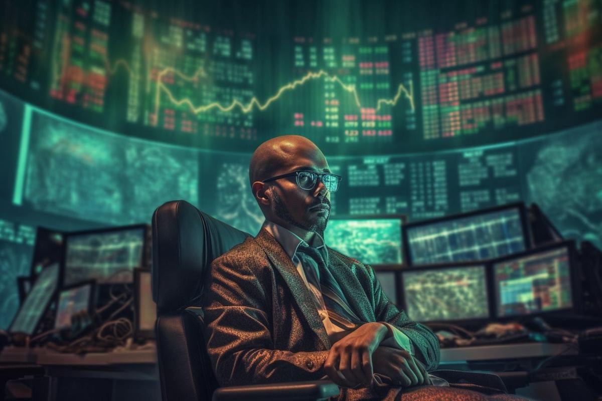 Mercati azionari, immagine realizzata con AI