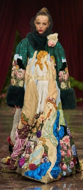 Un look Dolce&Gabbana Alta moda (courtesy Dolce&Gabbana)