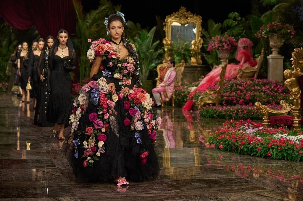 Il finale della sfilata Dolce&Gabbana Alta moda (courtesy Dolce&Gabbana)