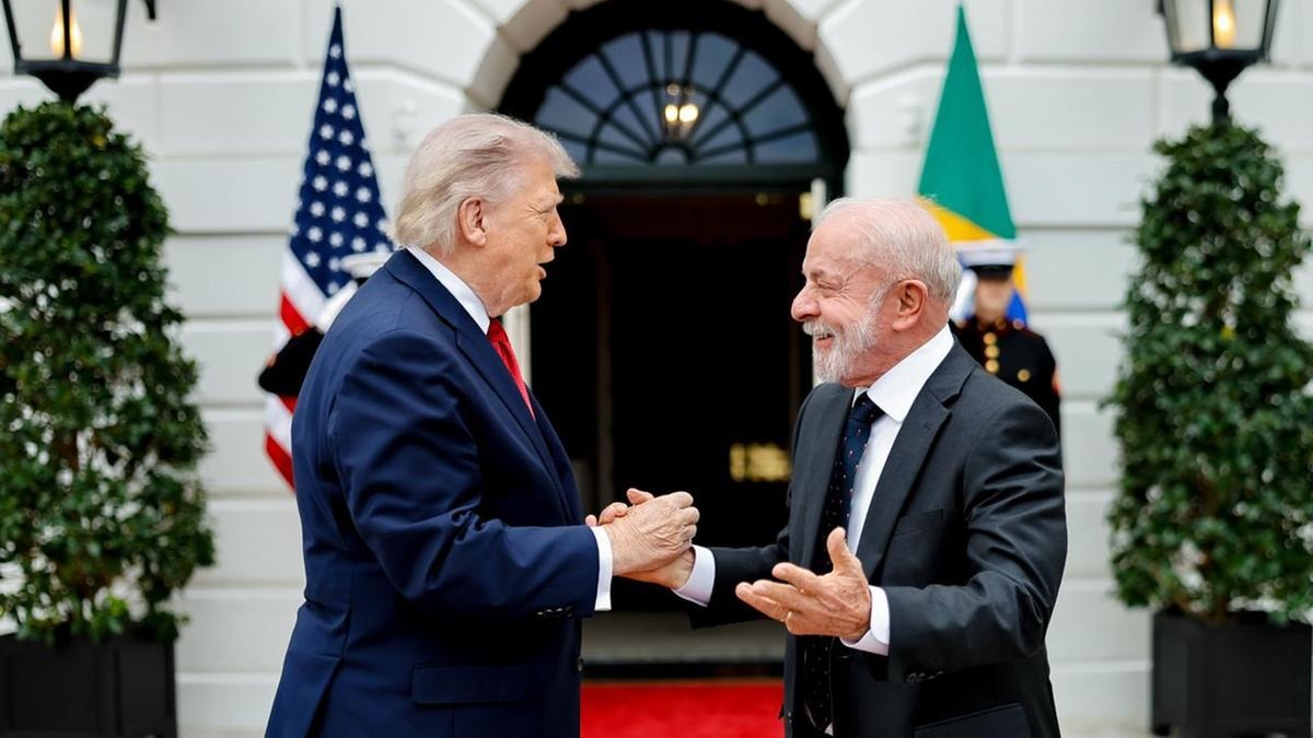 Il presidente Usa Donald Trump e quello brasiliano Luiz Inácio Lula da Silva