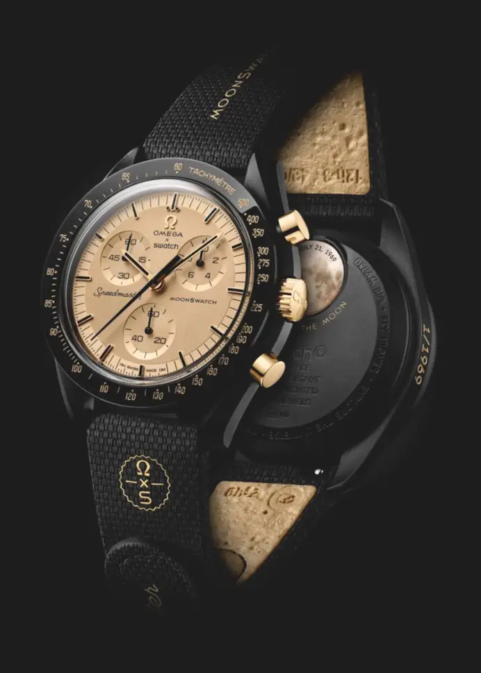 MoonSwatch Mission to the Moon 1969: il nuovo Omega x Swatch in oro in soli 1.969 esemplari