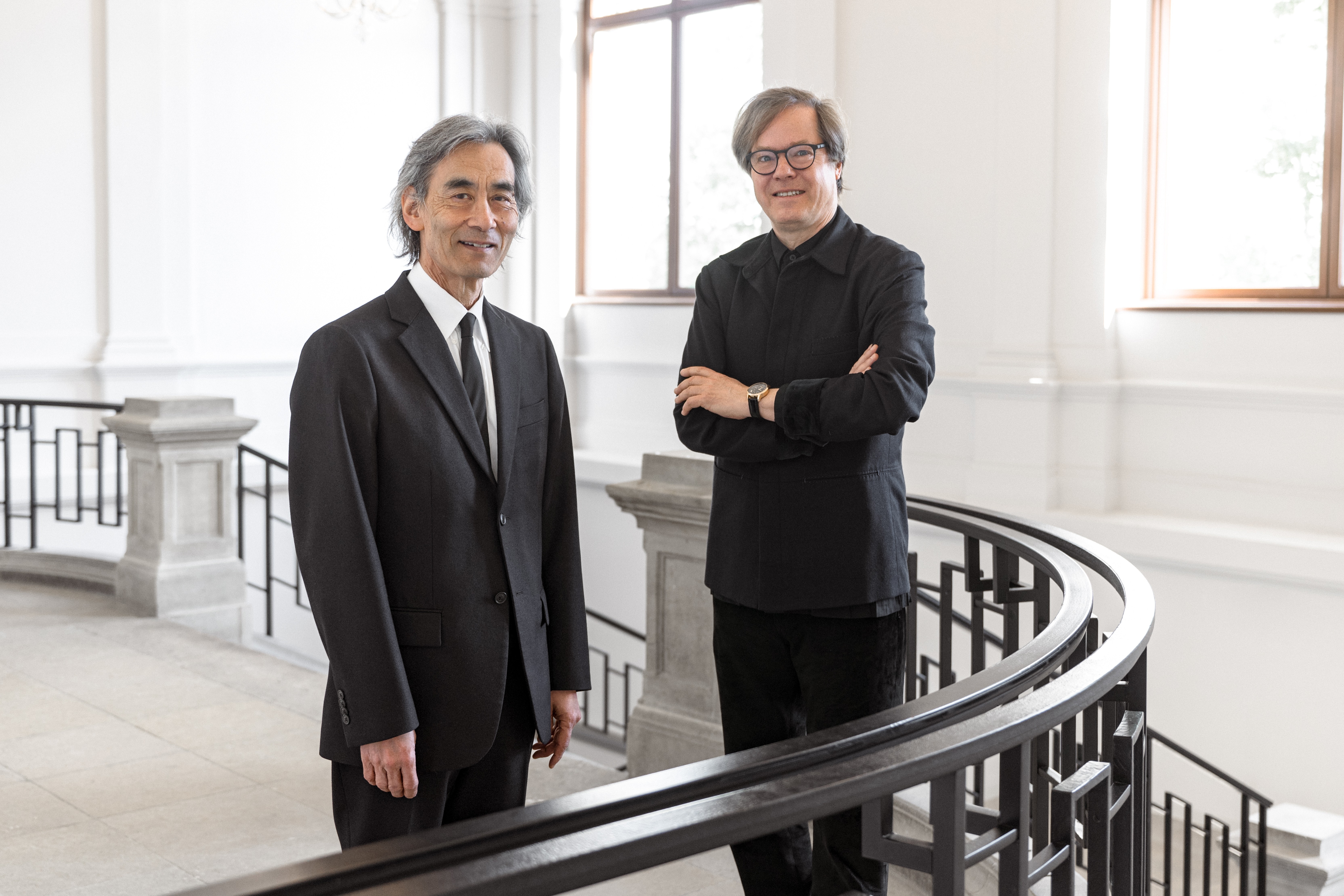 
Da sinistra Kent Nagano e Jan Vogler (ph Carsten Beier, courtesy Dresdner Musikfestspiele)