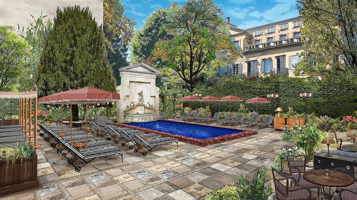 Un render della Soho house Milan (courtesy Soho house)