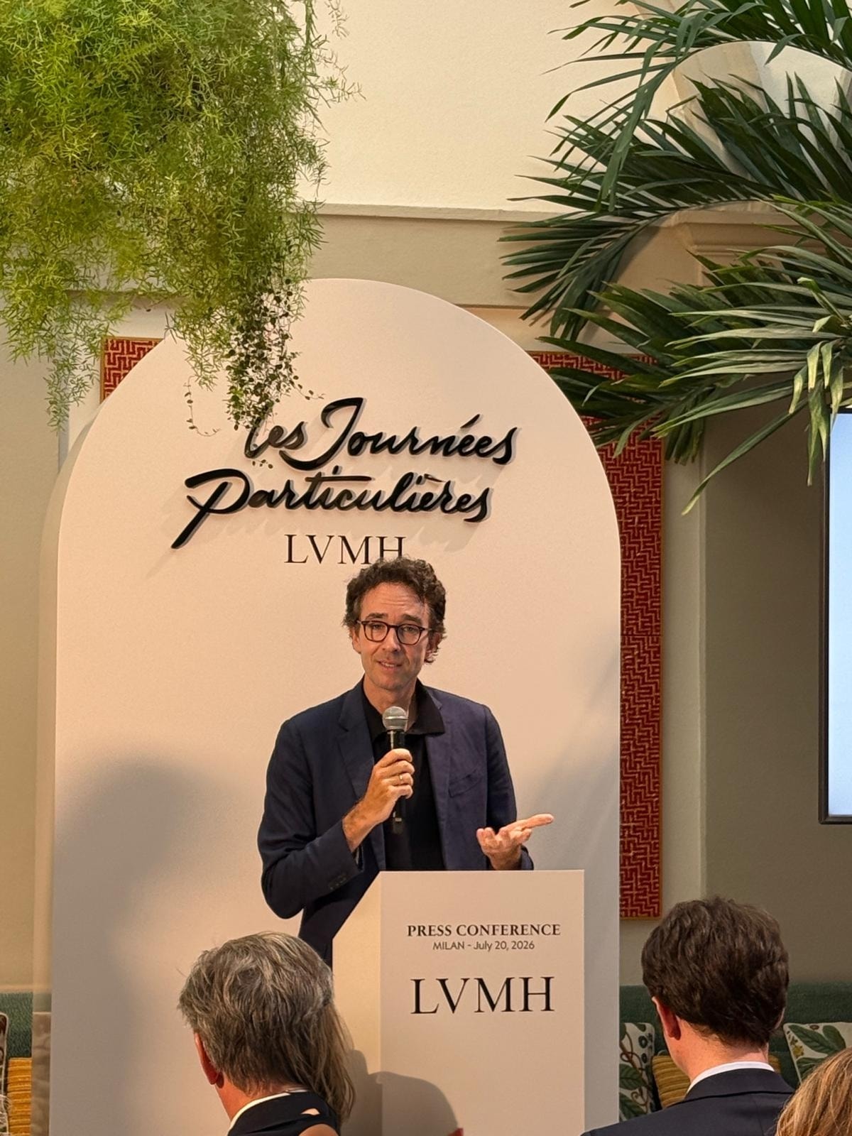 Antoine Arnault a Milano durante la presentazione delle Journées particulières (fotoTommaso Palazzi)