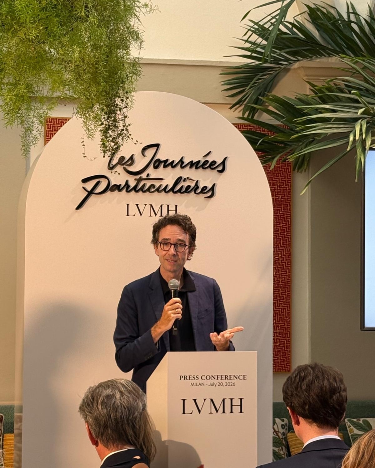 Antoine Arnault a Milano durante la presentazione delle Journées particulières (fotoTommaso Palazzi)