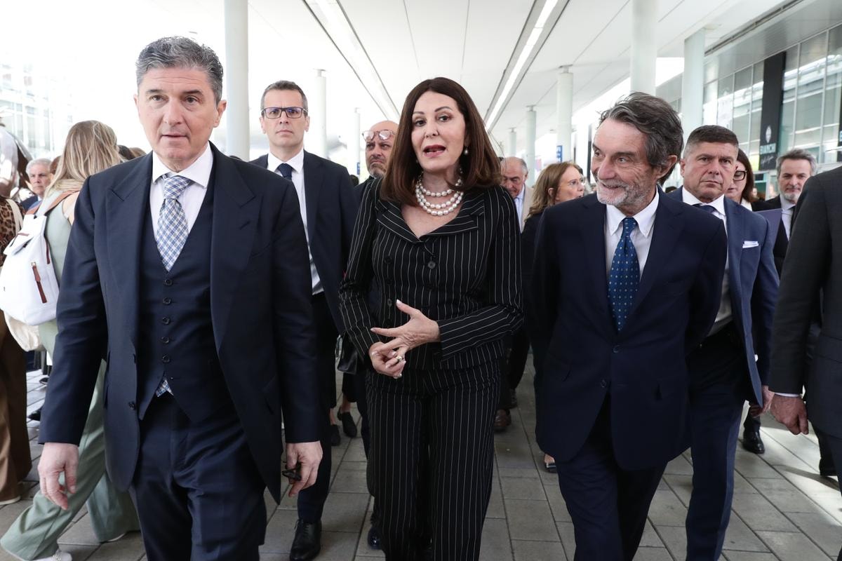 Enrico Pazzali, Daniela Santanché e Attilio Fontana