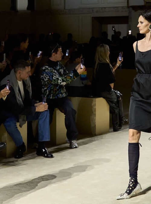Il finale della sfilata Prada fall-winter 2026/27 (courtesy Prada)