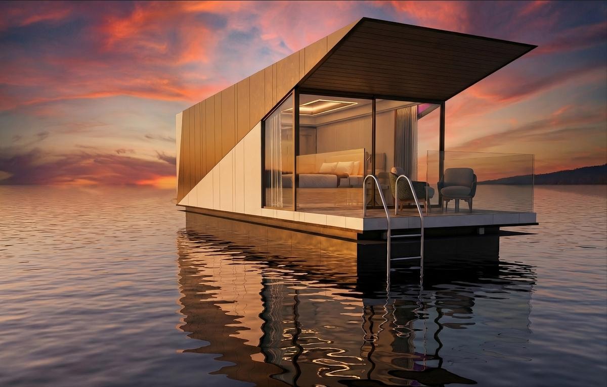 Una camera da letto sotto le stelle: la houseboat che cambia il modo di viaggiare