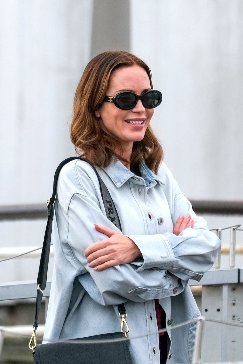 Emily Blunt con eyewear Celine al Festival del cinema di Venezia 2025 (courtesy Thélios)