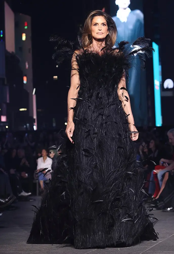 Cindy Crawford in Gucci cruise 2027 (courtesy Gucci)