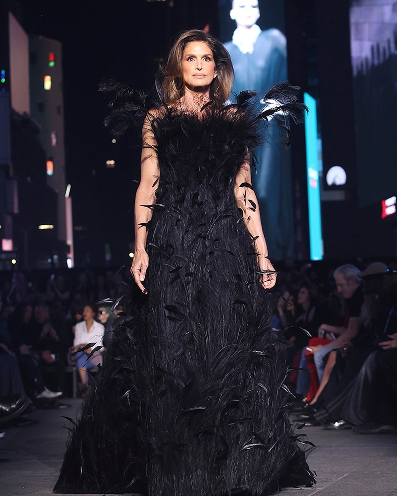 Cindy Crawford in Gucci cruise 2027 (courtesy Gucci)