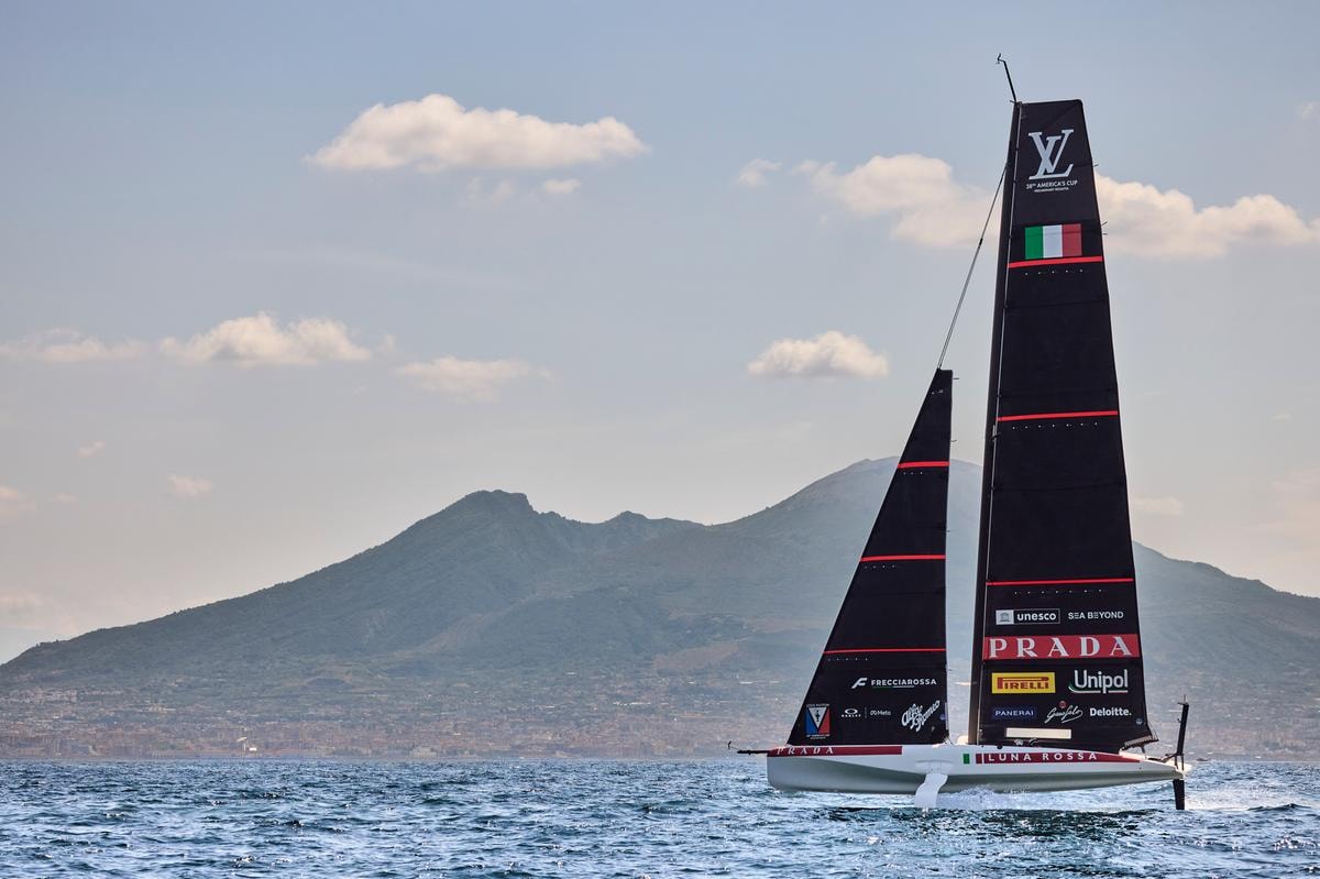 03 July 2026. Luna Rossa Team AC40 training in Naples