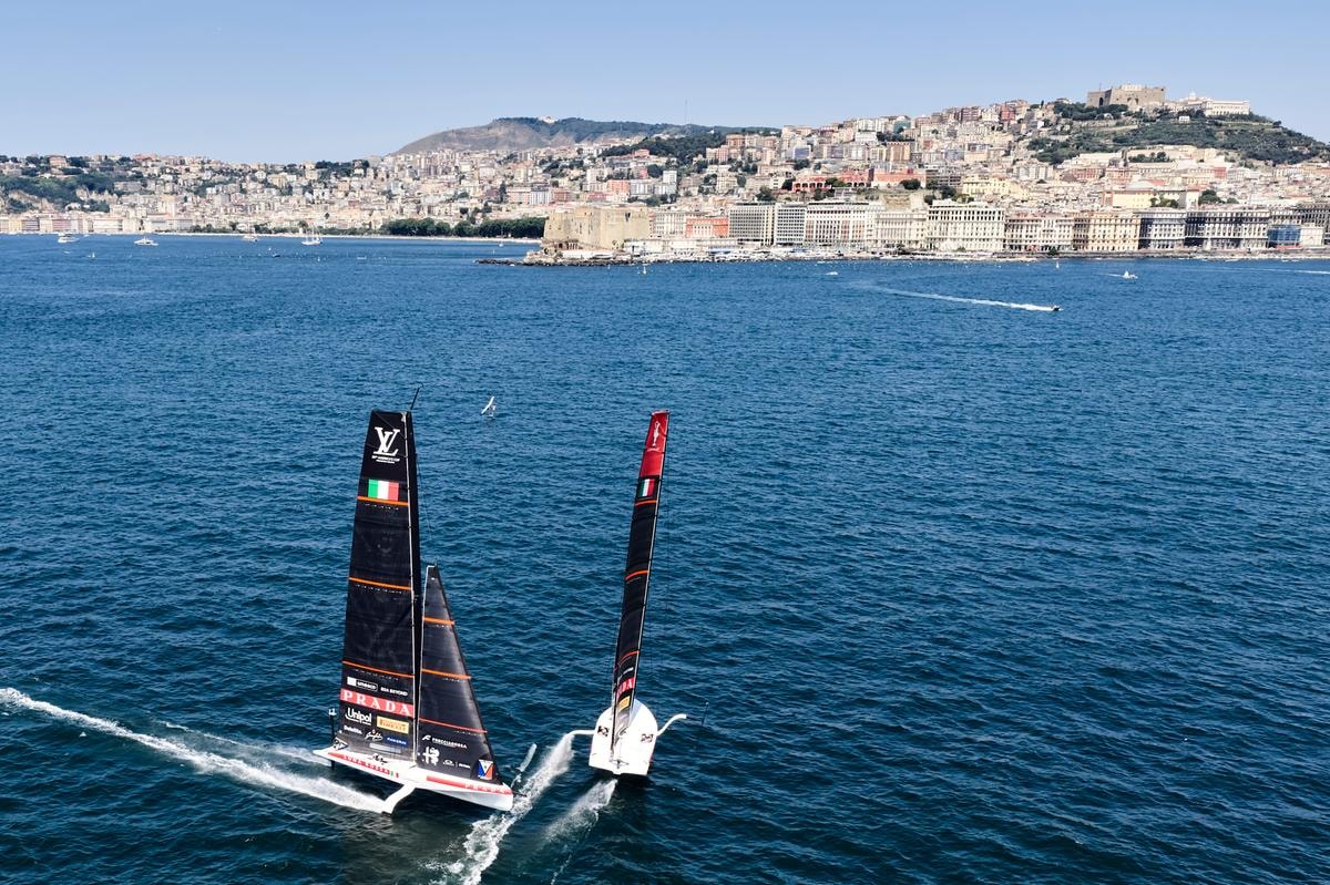 03 July 2026. Luna Rossa Team AC40 training in Naples