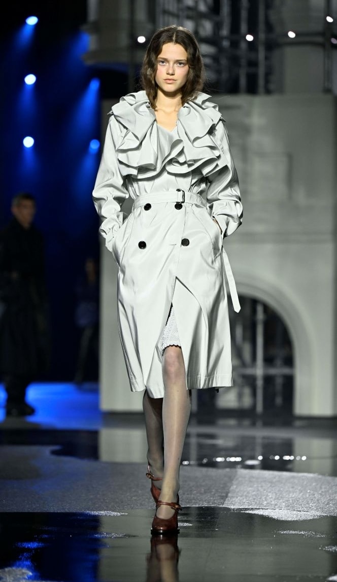 Un look Burberry fall-winter 2026/27 (ph Francesc Ten/MFF)