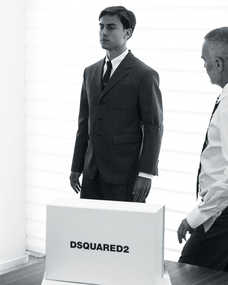 Paulo Dybala e Dan Caten (courtesy Dsquared2)