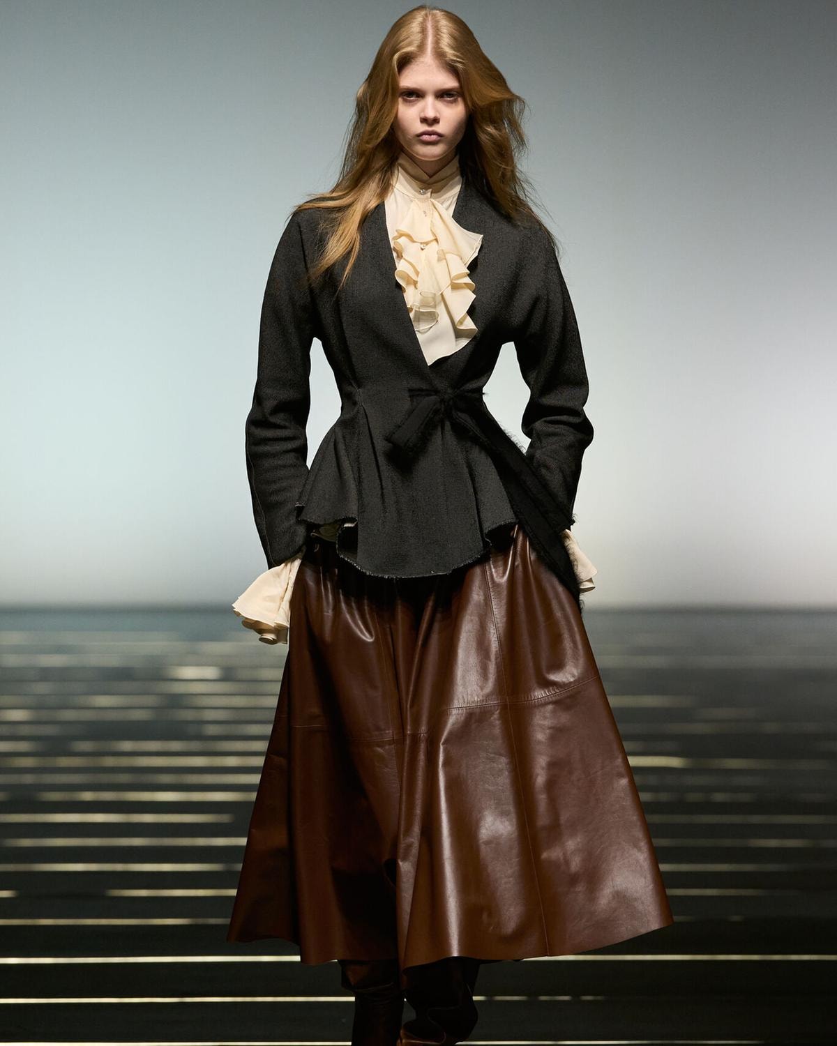 Un look Alberta Ferretti fall-winter 2026/27 (courtesy Alberta Ferretti)