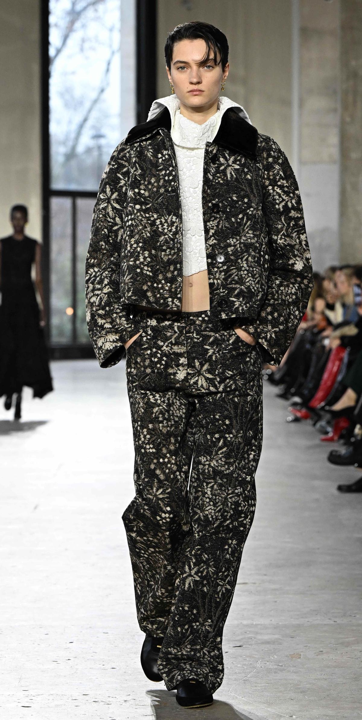 Un look Patou fall-winter 2026 (ph Francesc Ten/MFF)