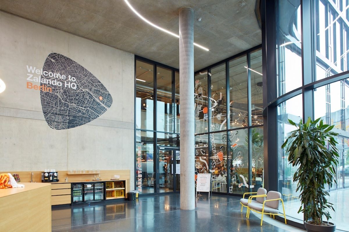 La sede di Zalando a Berlino (courtesy Zalando)