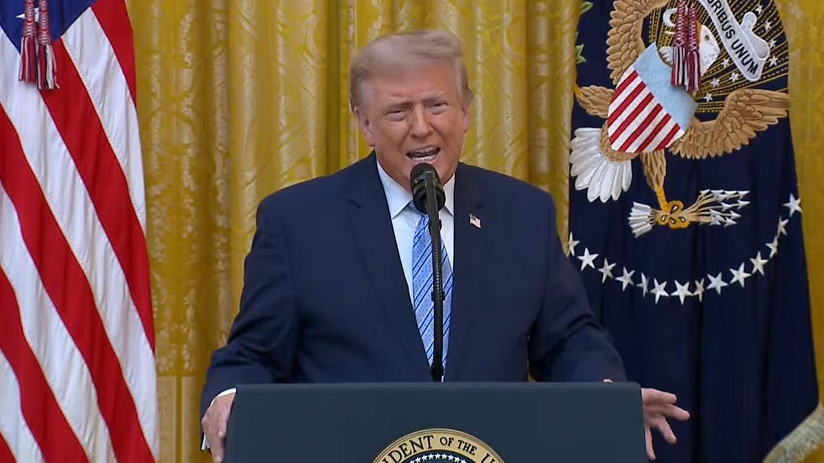Il presidente degli Stati Uniti Donald Trump