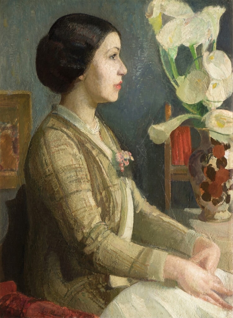 Evangelina Alciati-Ritratto di Fiorenza Boccalatte, 1935, olio su tela.